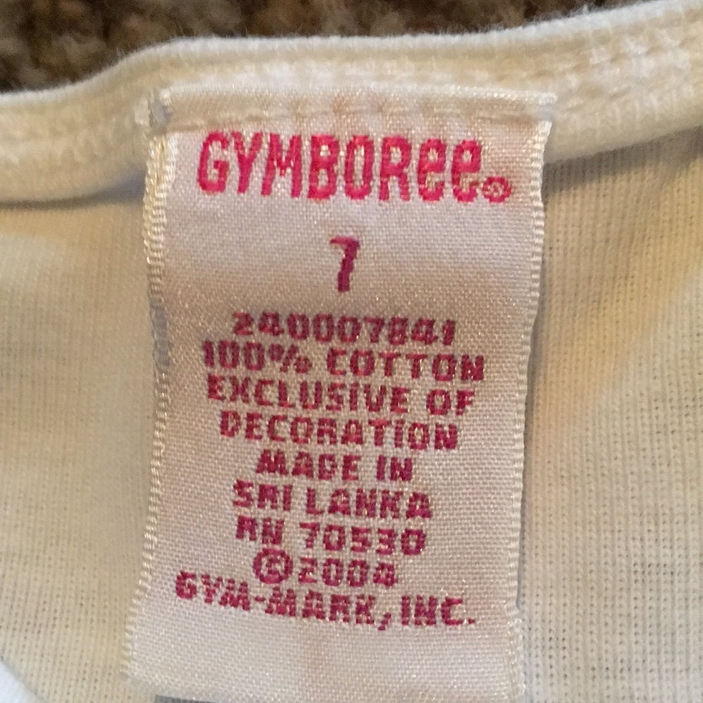 Vintage Gymboree Costa Rica line white top Sz 7 - Picture 7 of 8